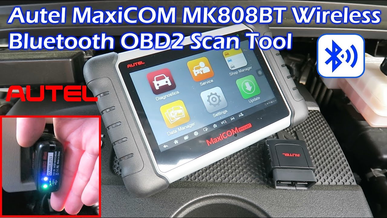 Autel MK808BT Bluetooth Wireless OBD2 Professional Scan Tool