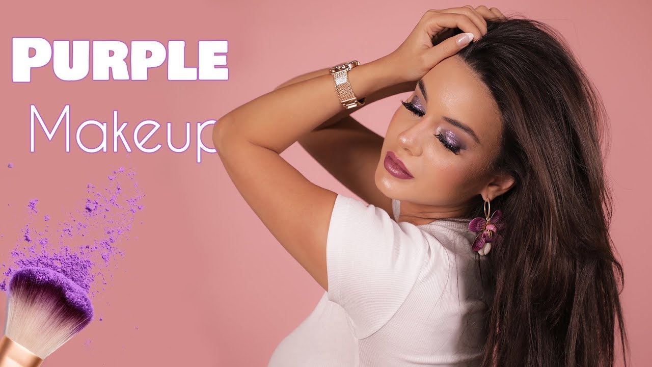 Purple Makeup Tutorial With Maya | مكياج مميّز باللون البنفسجي مع مايا