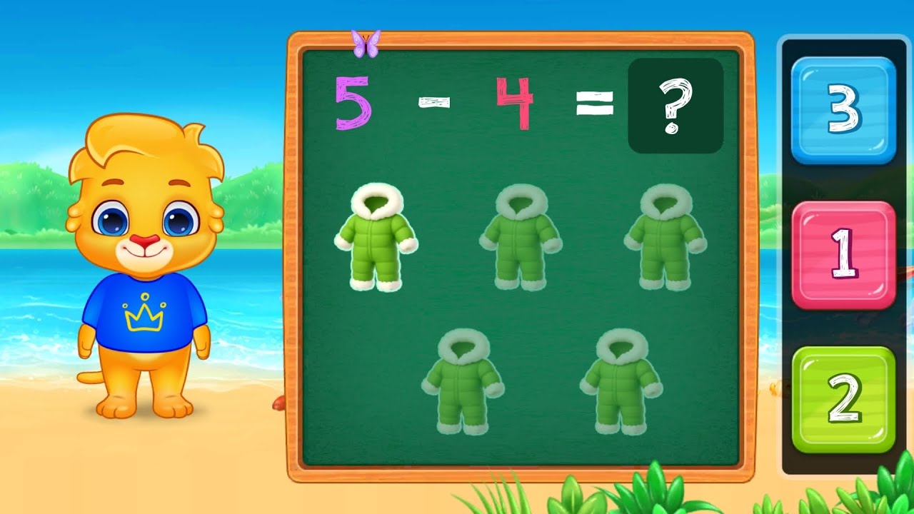 ৫ − ৪ = ? | Subtraction for Kids | ছবি দেখে বিয়োগ শিখি | Kids Math Learning 2026