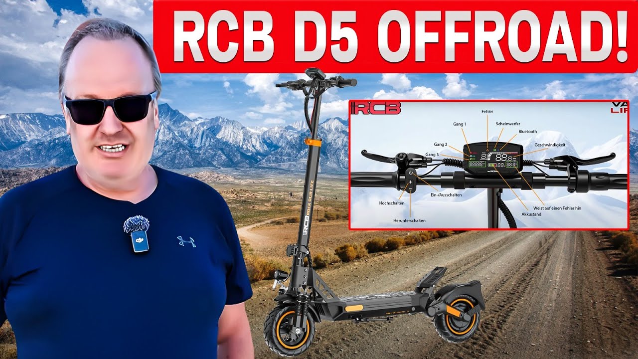 E-Scooter RCB D5 ABE: Durch Sand und Schotter – Überraschende Ergebnisse!