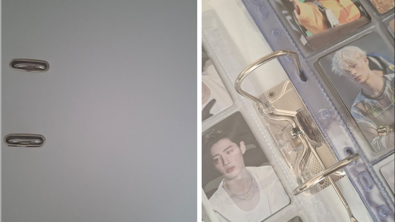 ✨Organizando meu Binder novo (lomo card ENHYPEN)✨