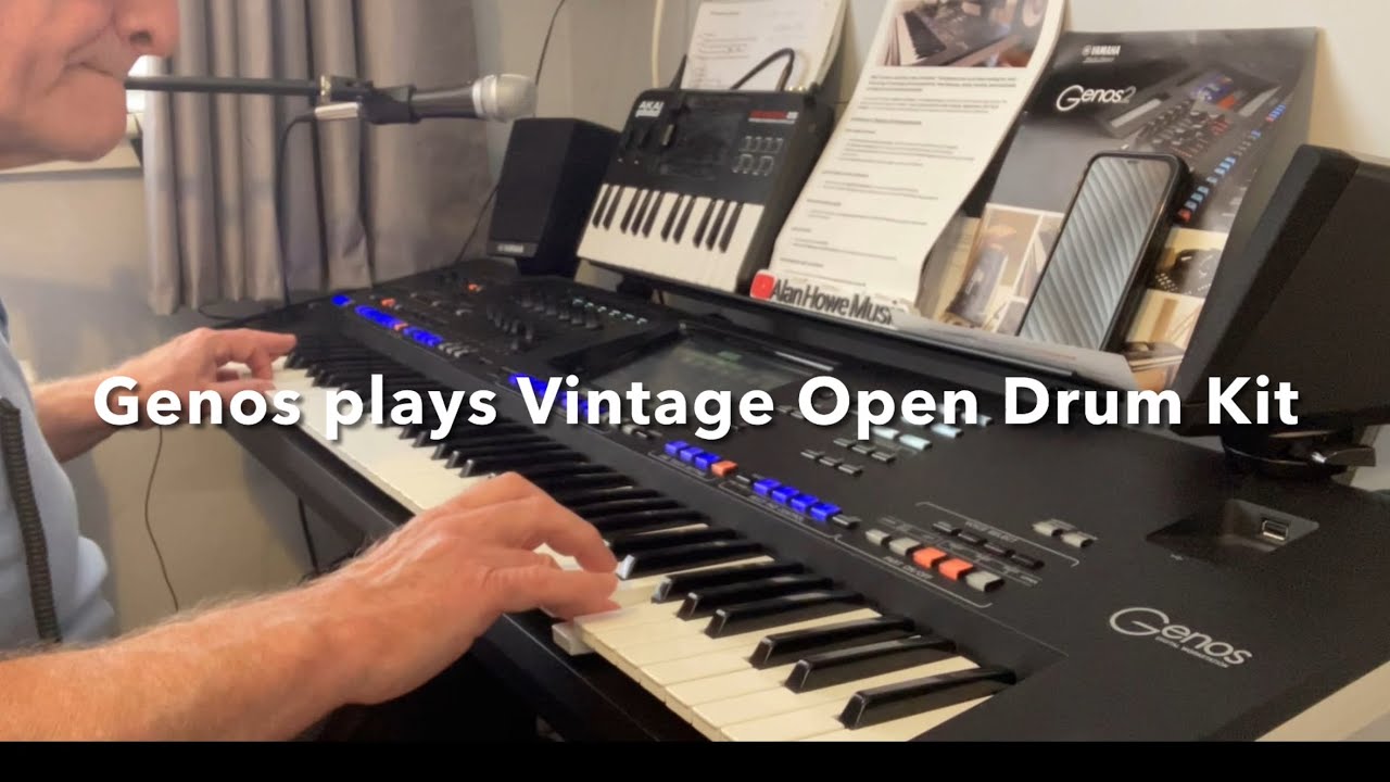 Yamaha Genos ReVo Drums Plays Vintage Open Drum Kit
