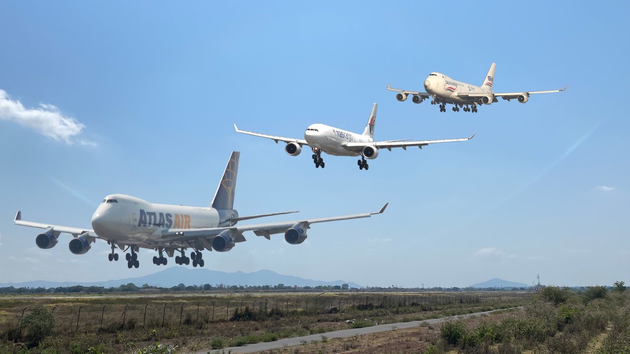 Kargo Terkahir Motogp 2023, Pesawat Kargo Atlas Air, Silkway, Maskargo Landing di Bandara Lombok