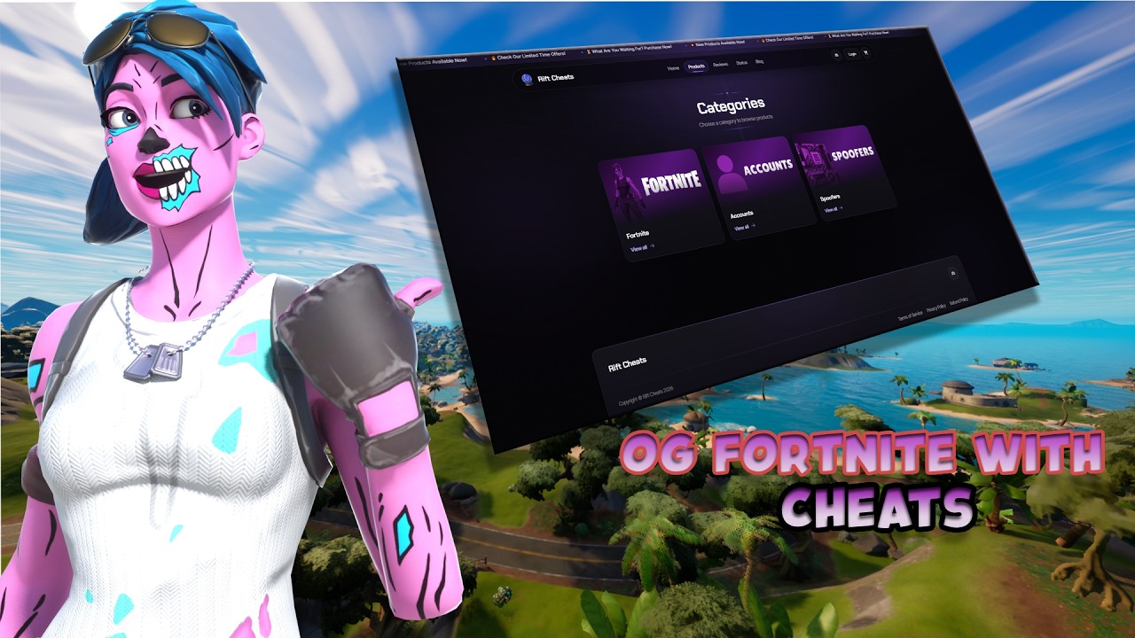 Dominating with a rift cheat in Fortnite reload (+100)