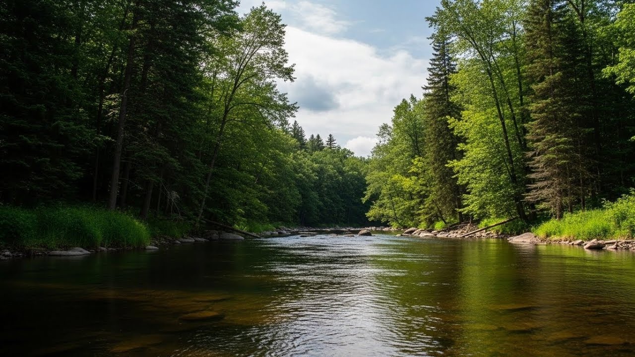 Flowing River Water 🌊 Gentle Stream Sound for Sleep, Focus, and Relaxation #178