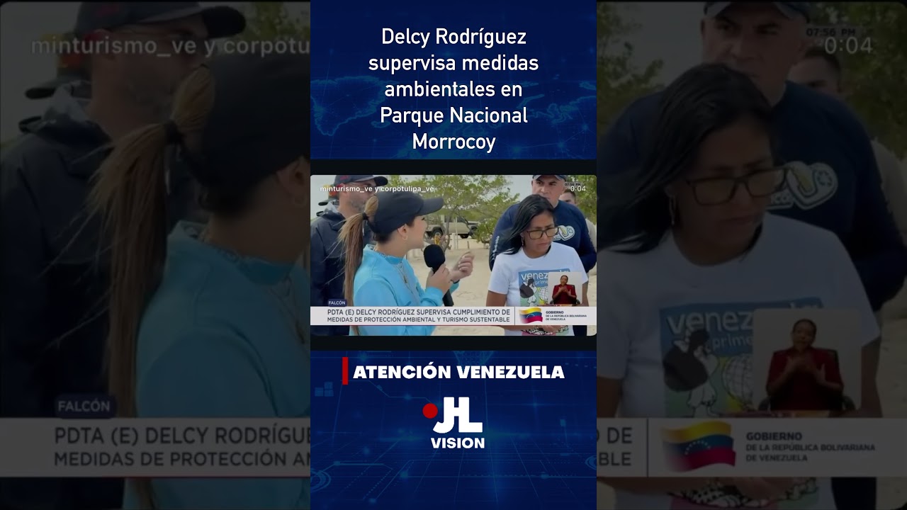 Delcy Rodr&iacute;guez supervisa medidas ambientales en Parque Nacional Morrocoy