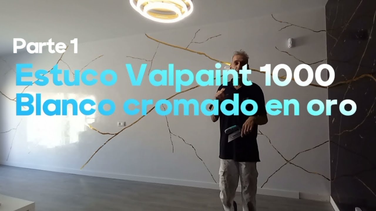 Tutorial Parte 1: Estuco Veneciano valpaint 1000 blanco con metalico oro