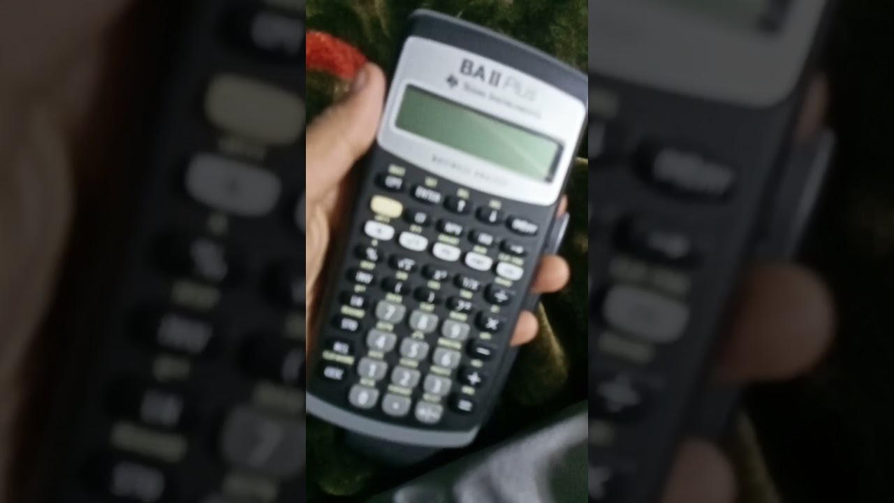 BA 2 PLUS FINANCIAL CALCULATOR.    #frm #cfa #shorts