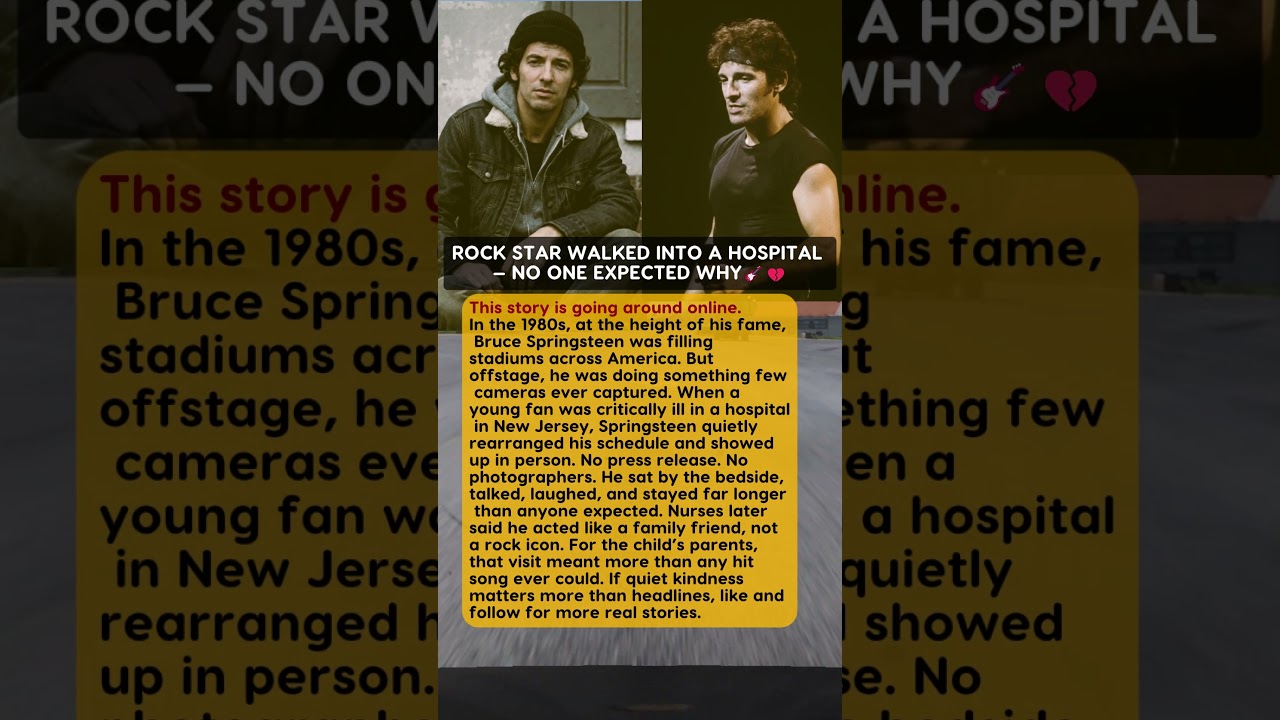 ROCK STAR WALKED INTO A HOSPITAL &mdash; NO ONE EXPECTED WHY🎸💔  #history