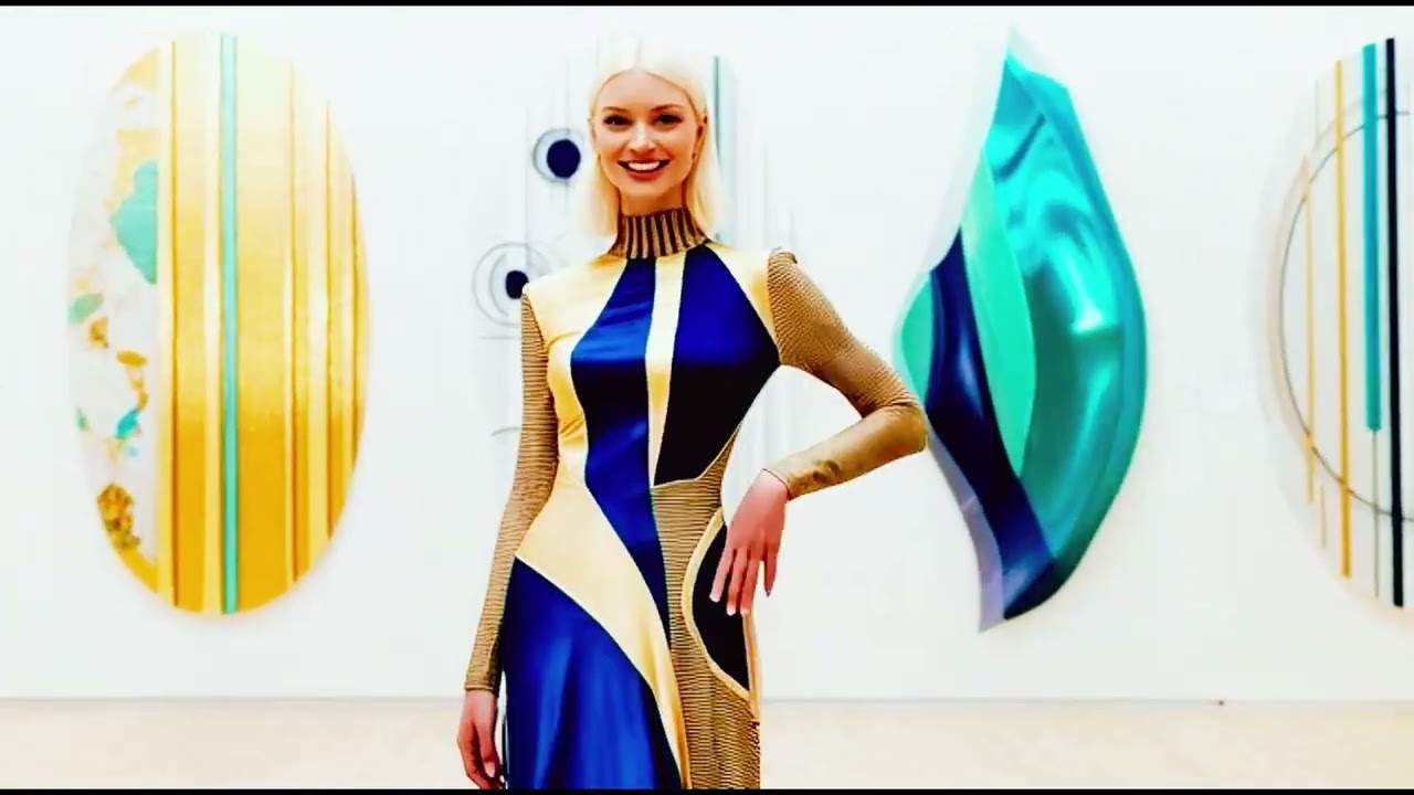 Surrealism in the fashion show of dresses#fashion#surrealfashion#abstract fashion #fashionart #dress