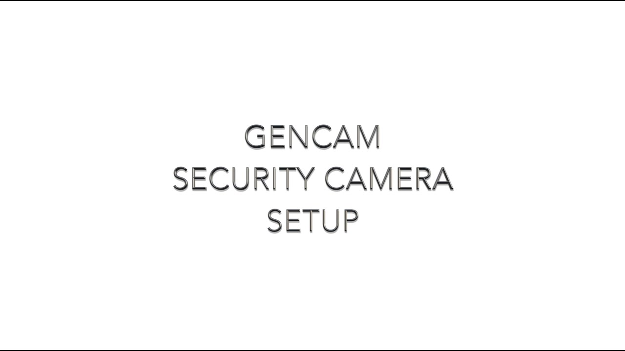 (Genmega ATM) GenCam - ATM Security Camera Setup