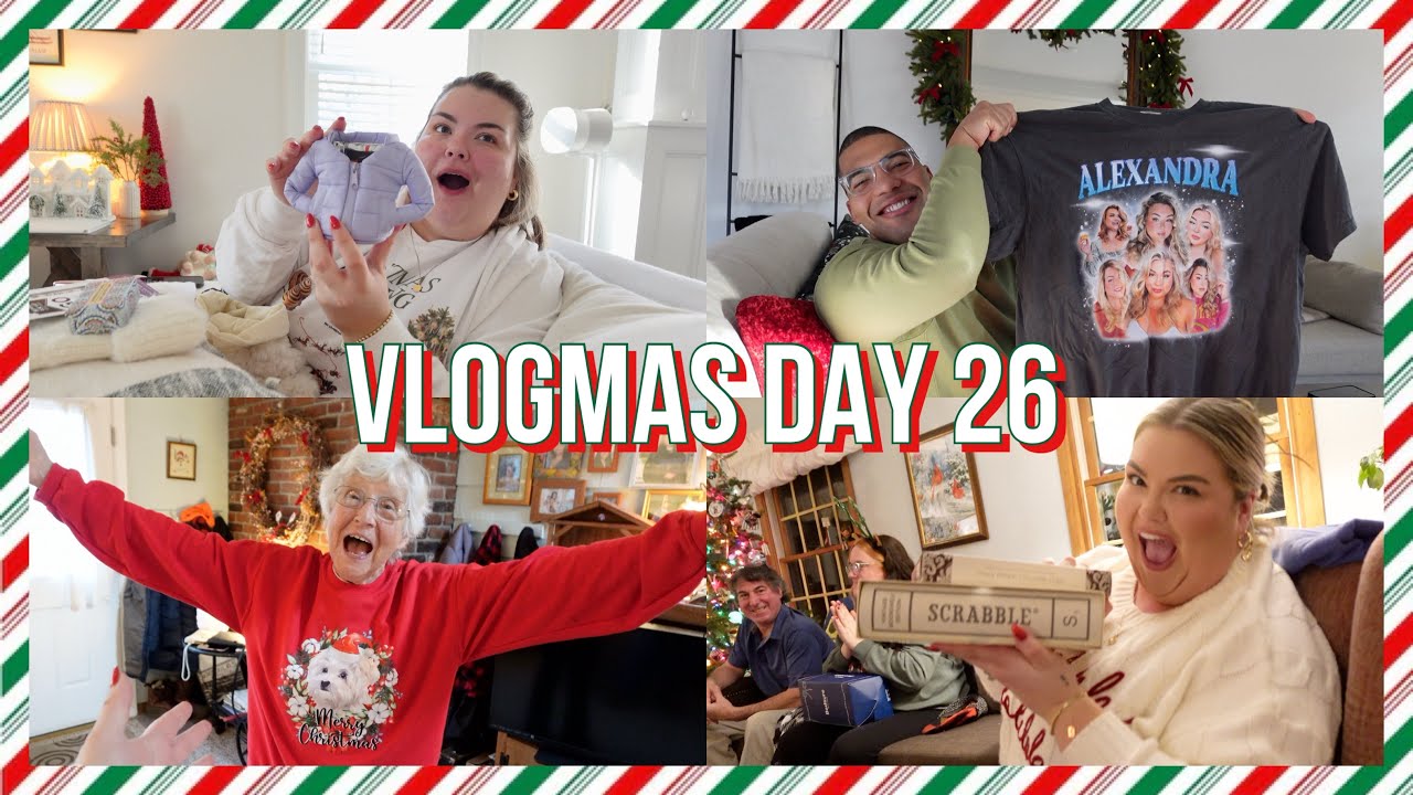 OPENING CHRISTMAS GIFTS *SURPRISING MY HUSBAND* | VLOGMAS DAY 26