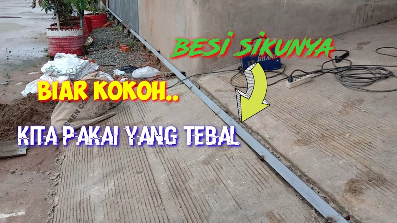 Cara Memasang Rel Untuk Dudukan Roda Pintu Geser - Mbah Mulyo Chanel
