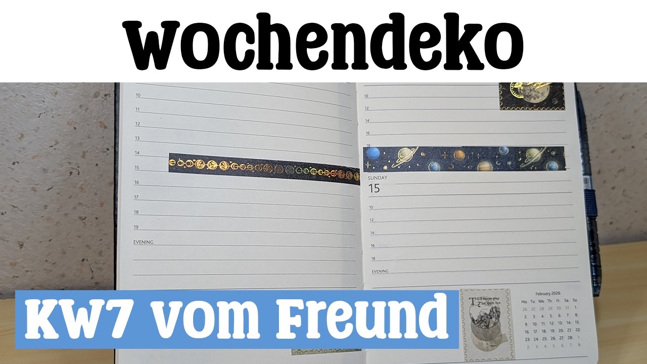 Mein Freund dekoriert seinen Arbeitskalender | KW7-2026