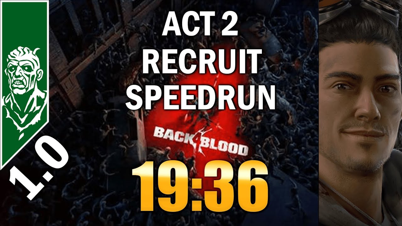 WORLD'S FIRST Back 4 Blood Act 2 Speedrun in Under 20 Minutes