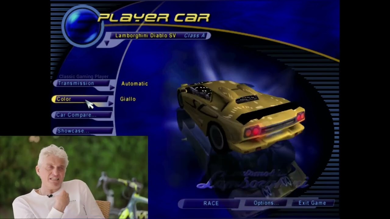 Тинькоф оценивает машины в NFS 3 Hot Pursuit.