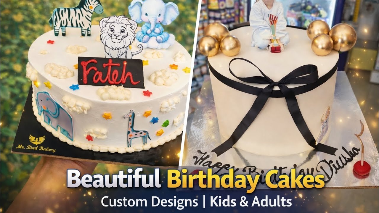 Beautiful birthday cakes! #cake #cakedecorating #cakedesign #cakes #viral #trending #youtube #2026 