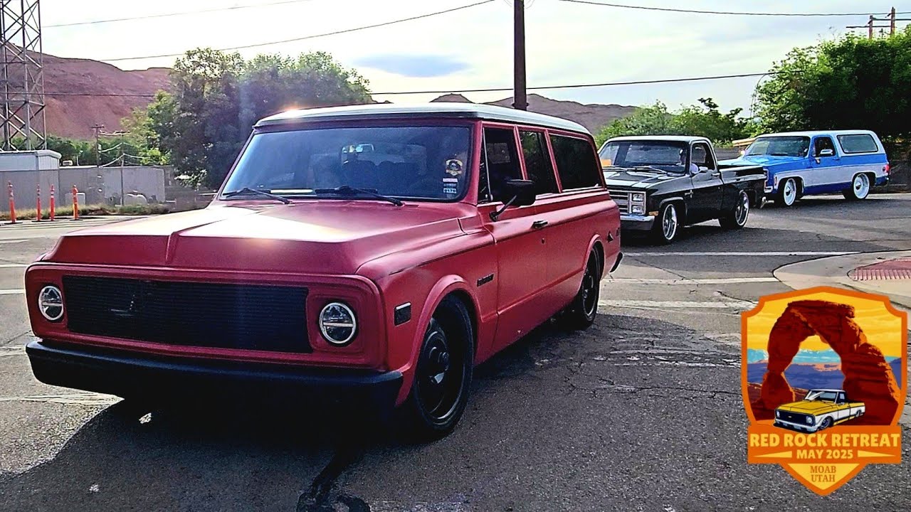 C10'S ROLL IN MOAB UTAH | Red Rock Retreat 2025 #c10trucks #classictrucks #customtrucks #c10national