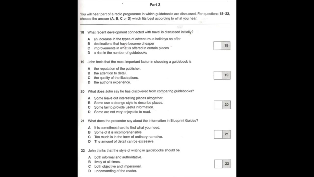 Listening C2, CPE 3, Test 2, Part 3