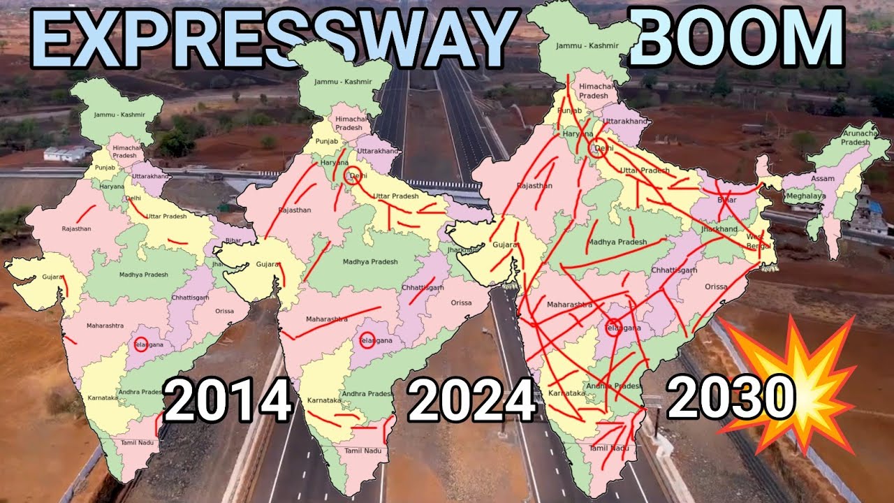 Rise of Expressways in India with Map & Upcoming Expressways