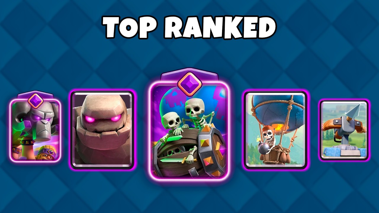 LOS MEJORES MAZOS DEL TOP DE CLASH ROYALE!!