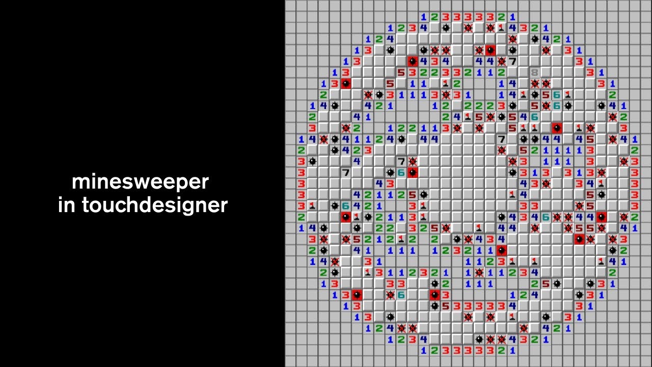 Minesweeper in TouchDesigner