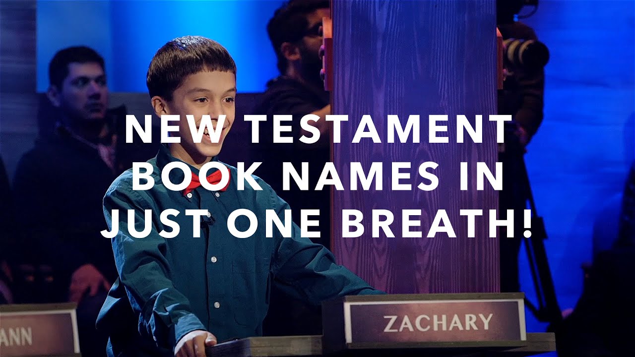 Kid Recites New Testament Book Names in Just One Breath!