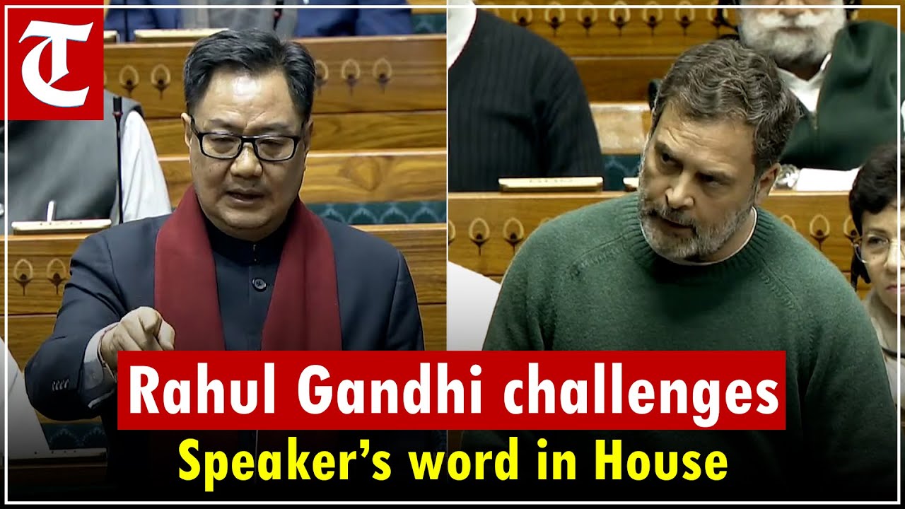 Rahul Gandhi Alleges Broken Assurance by Lok Sabha Speaker in Lok Sabha, Kiren Rijiju Denies Claims