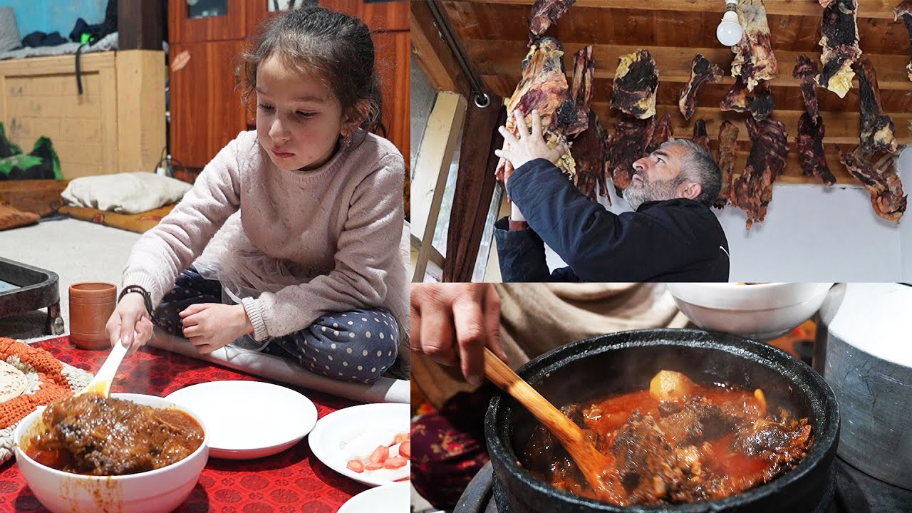 Gorkun Recipe I How To Make 300 Years Old Traditional Dry Meat Recipe In Winters