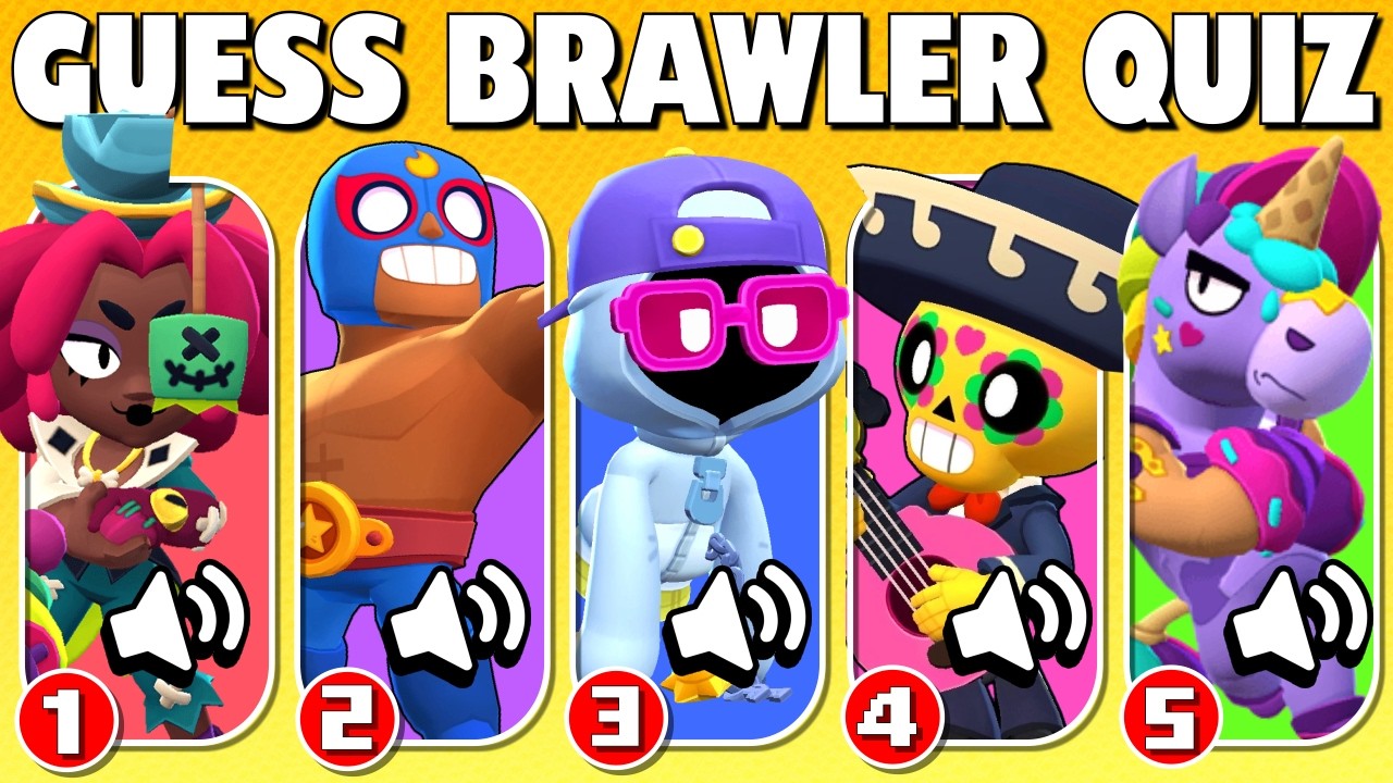 Guess The Brawler Super Challenge | Brawl Stars Quiz | Shade, Juju, Kenji