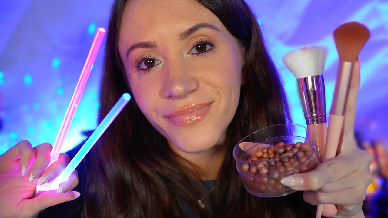 ASMR Deep Sleep In 1 Hour 😴 (face tracing, brushing, x marks the spot, personal attention)