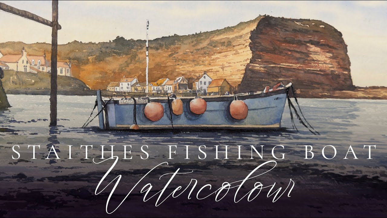 Painting Staithes Fishing Boat | Watercolour Tutorial