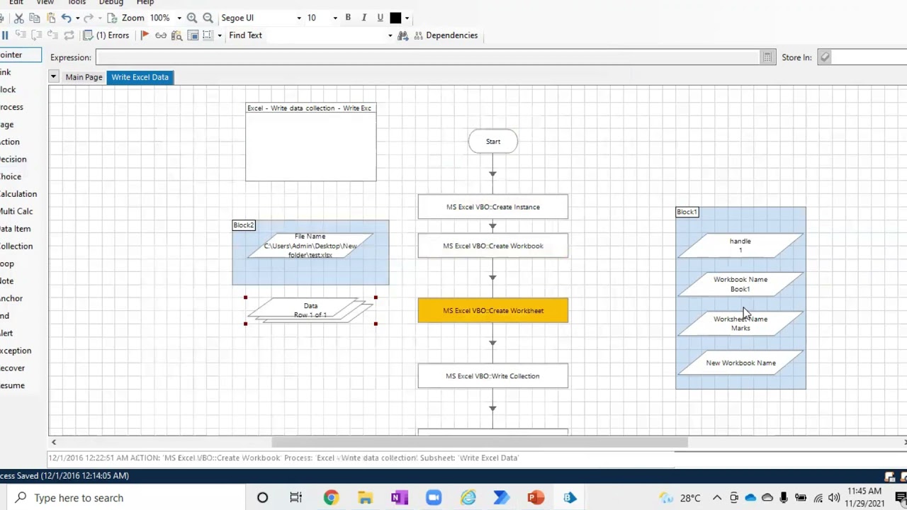 Blue Prism- How to Write Collection to Excel?