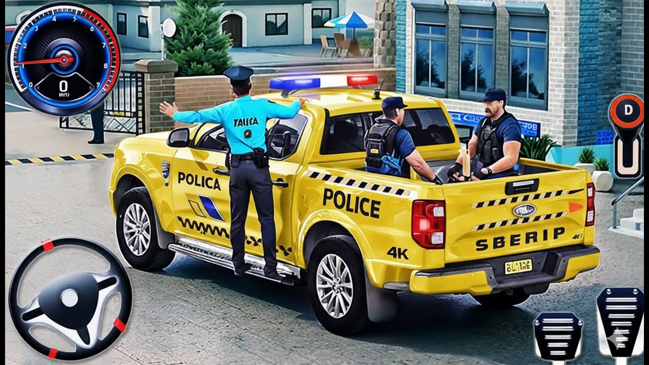 City Police Car Driving Chase 3D - Real Cop Cars Multi-Storey Simulator - Android GamePlay