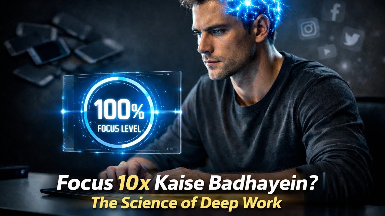 Focus 10x Kaise Badhayein? | The Science of Deep Work | Hazqil Motivation