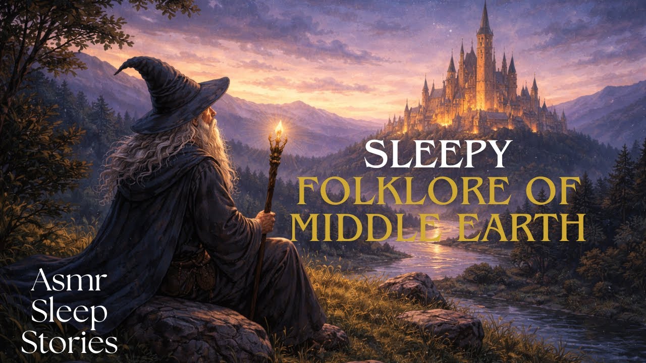 Sleep to 2 Hours of Middle-earth Lore | Cozy Fantasy Stories, Rain & Ambient Sounds