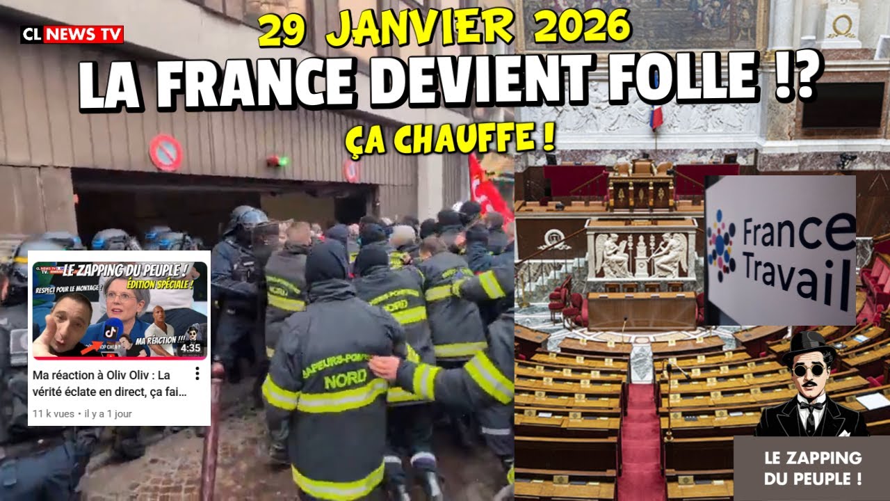 La France devient folle !? Pompiers VS Policiers, Parkings hôpitaux gratuits, Sénat : 625 millions…