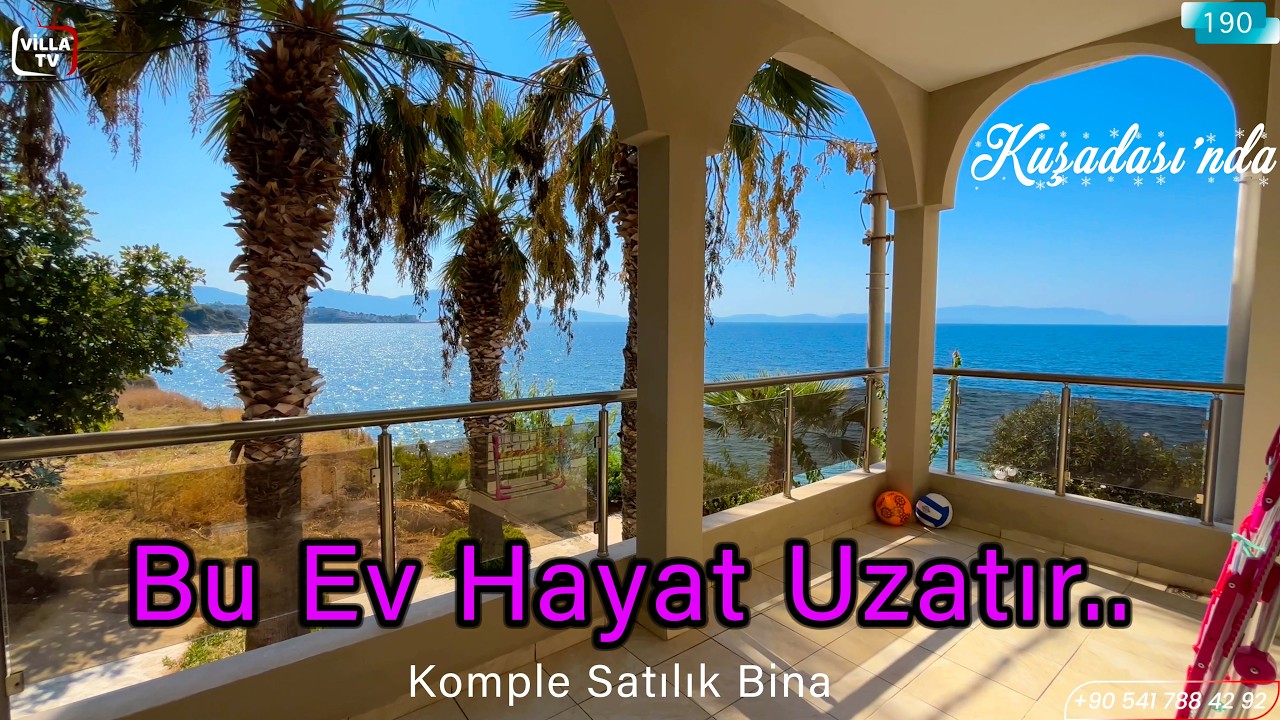 Yabancı 'dan Denize Sıfır Kuşadası'nda Komple Satılık Bina Ev Turu