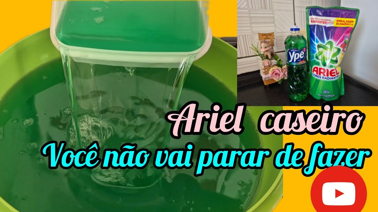 Como multiplicar o sabão Ariel, deixando igual o de mercado, incrível 😍😍.