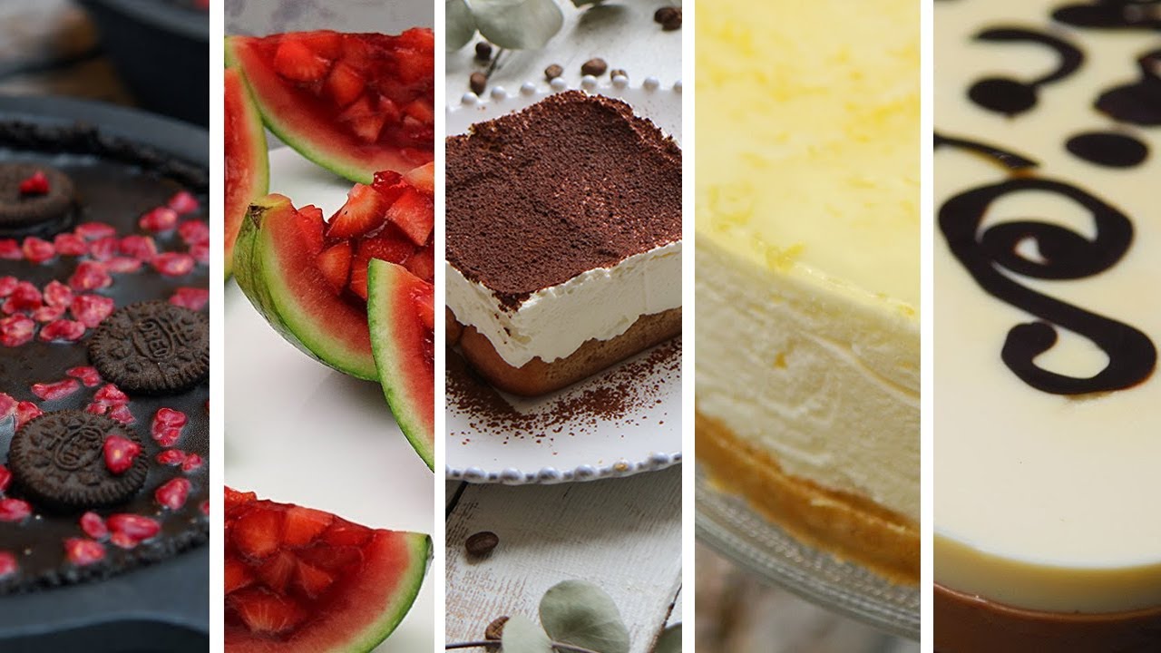 TOP 5 TARTAS Y POSTRES SIN HORNO