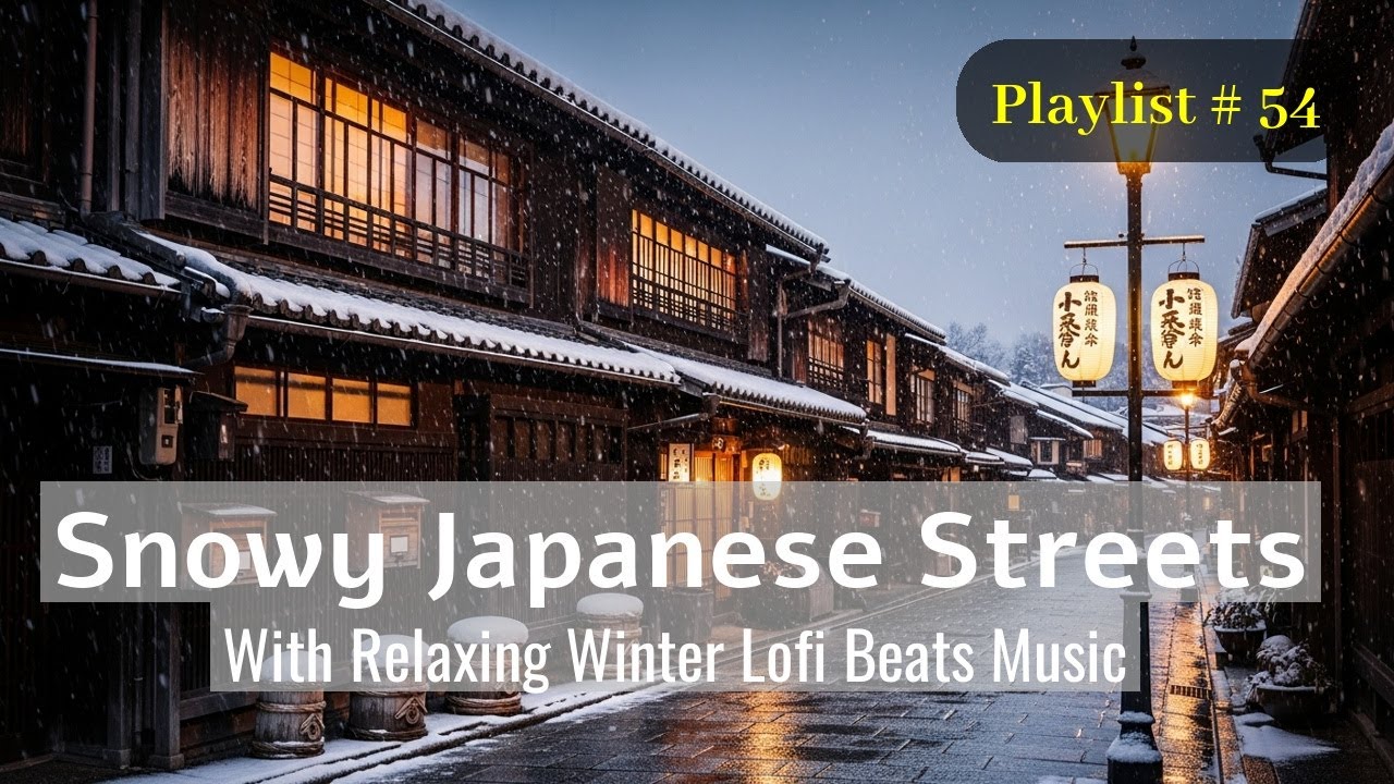 [Track 54] Peaceful Snowy Road ❄️ Chill Lofi Beats for Reading, Writing & Study Time