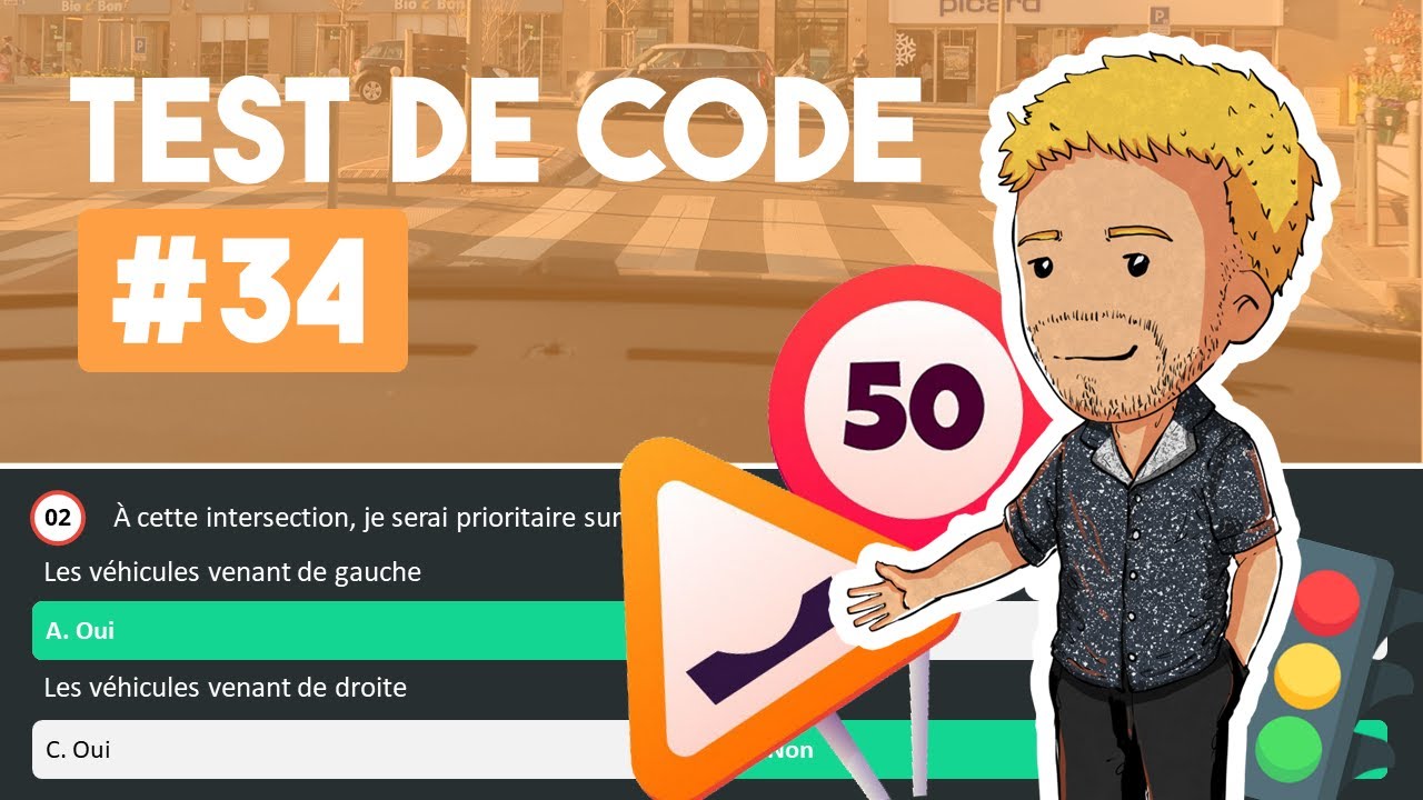 Test code de la route 2023 - Série #34 - 10 questions🚦