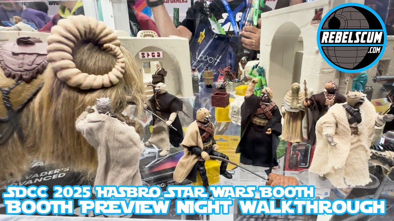 SDCC 2025 Preview Night Hasbro Star Wars Booth Walkthrough