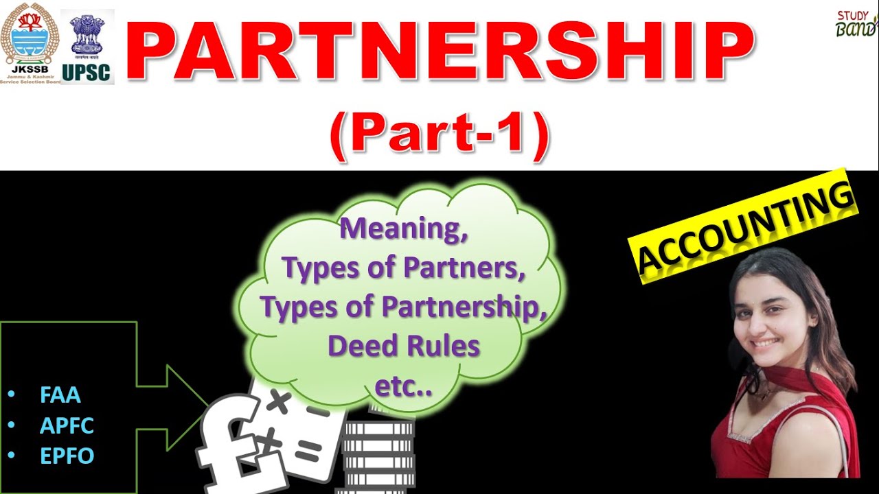 Lec- 31 PARTNERSHIP (Part-1)  I JKSSB FAA I EPFO I PARTNERSHIP I  UPSC I Finance Account Assistant I