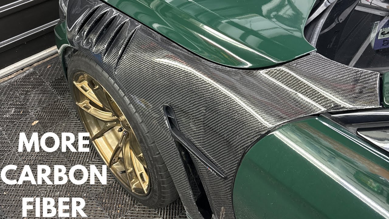 Установка карбоновых крыльев GTR на мой F82 M4