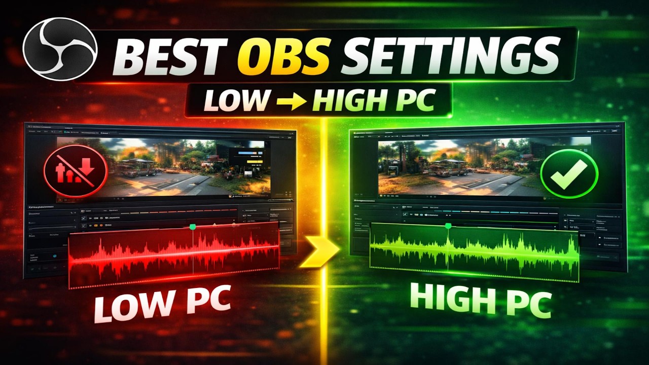 Best OBS Streaming Settings for LAG FREE Performance