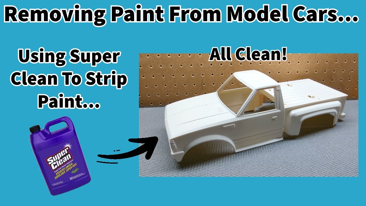 How To Remove Paint From RC Car and Scale Model Bodies Using Super Clean - So Easy!