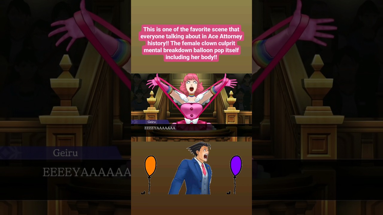 Wait DID SHE POP HER BALLOON INSIDE HER DRESS FOR ATTENTION?! | Apollo Justice Ace Attorney Trilogy