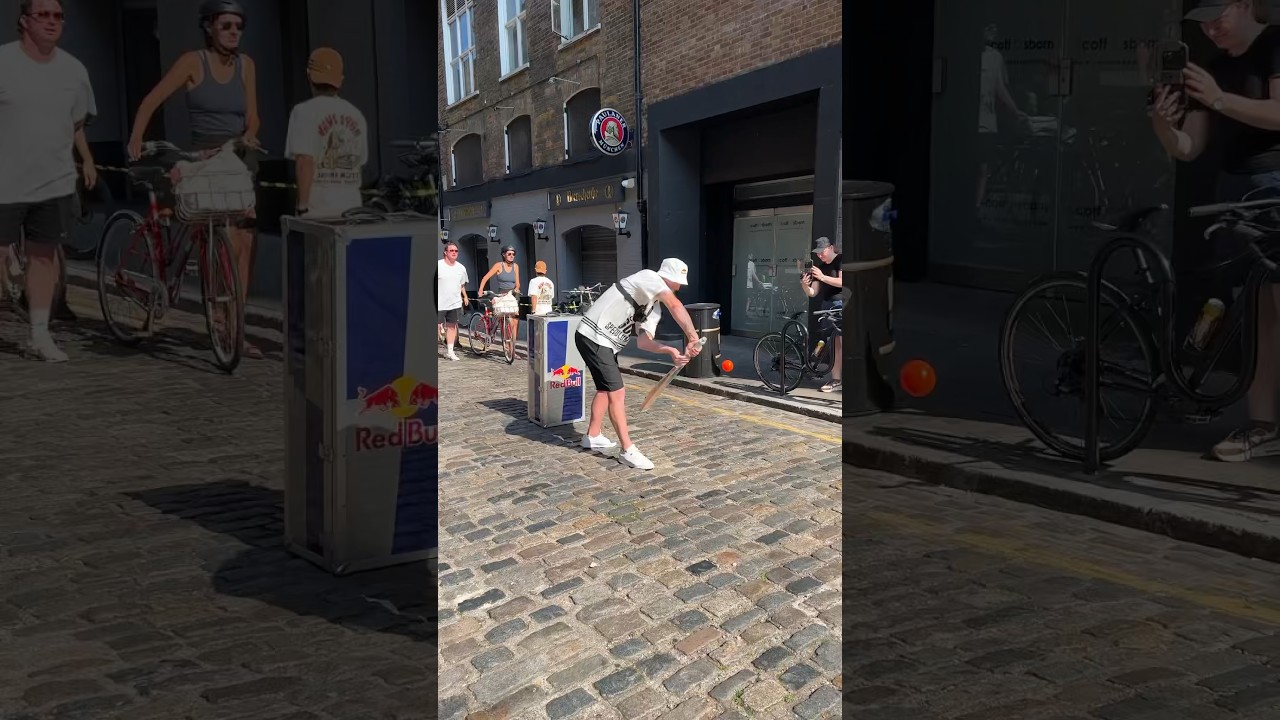 We played Street Cricket with Ben Stokes! 🏏🙌 #cricketdistrict