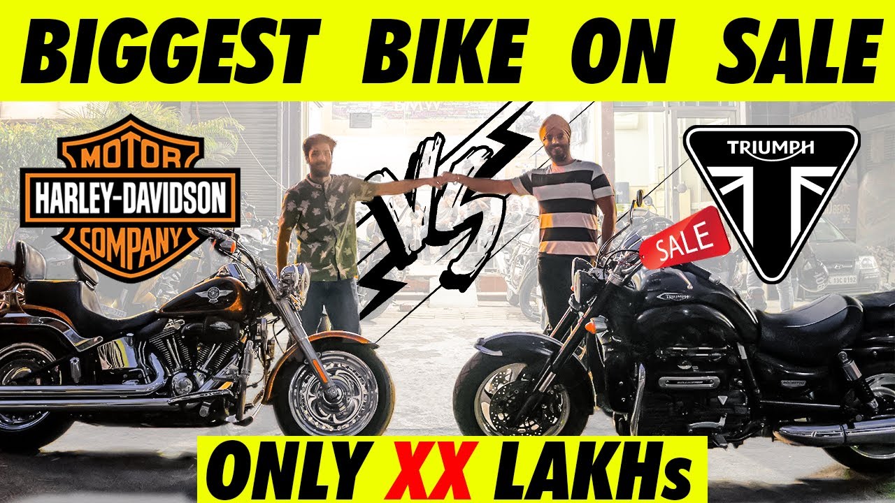 FatBoy vs Triumph Rocket 3 🔥 Used Bikes With Jasneet Singh At Saraswati Motors
